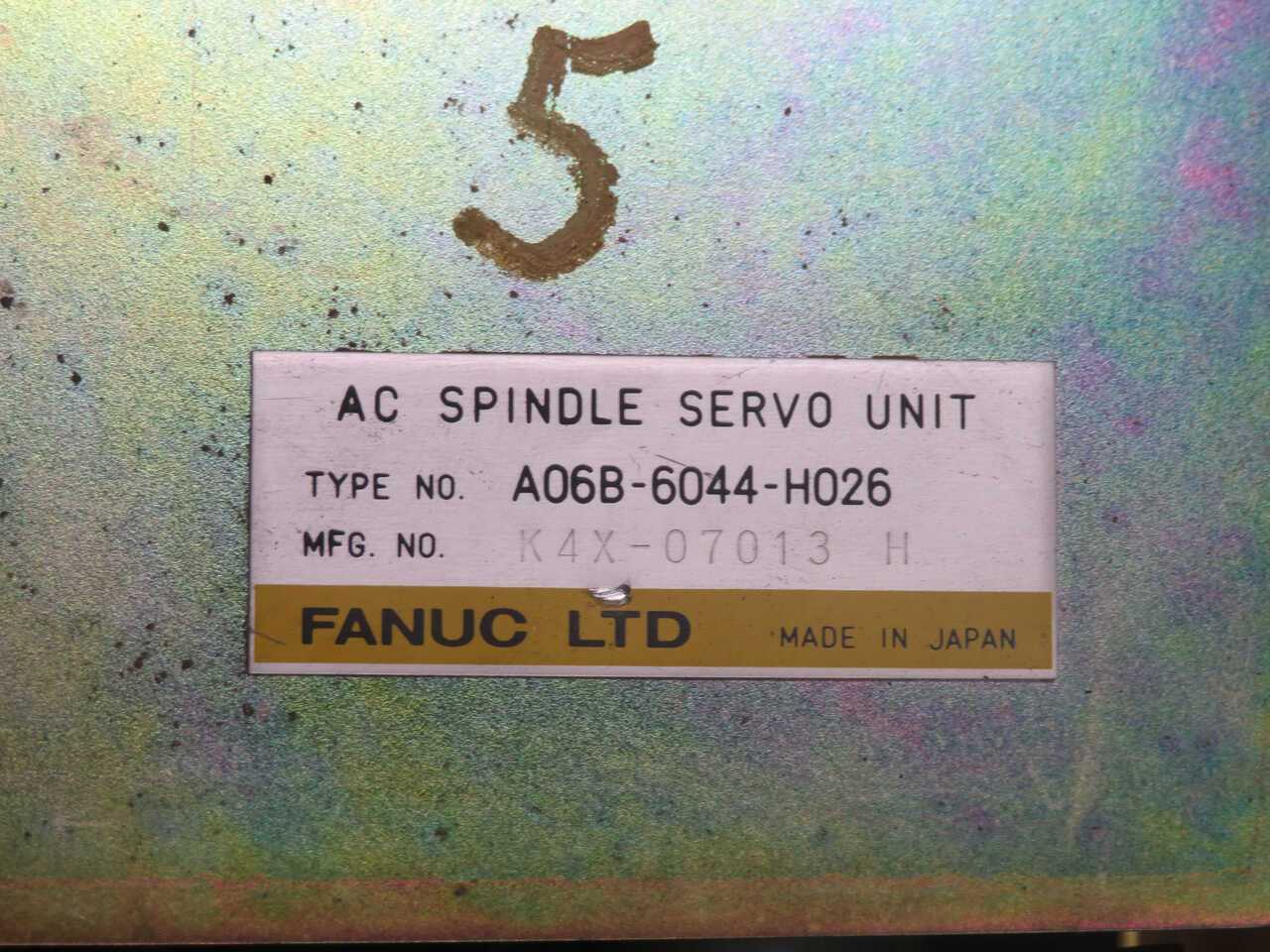 FANUC A06B-6044-H026 AC Spindle Drive T269812 - SERVO DRIVES