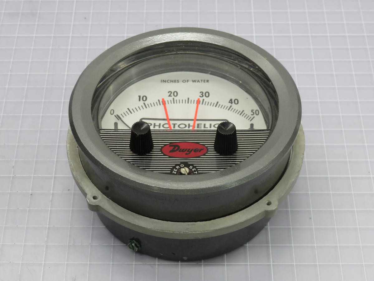 DWYER 3050C 0-50" PRESSURE SWITCH/GAGE T214219 - PRESSURE MEASUREMENT