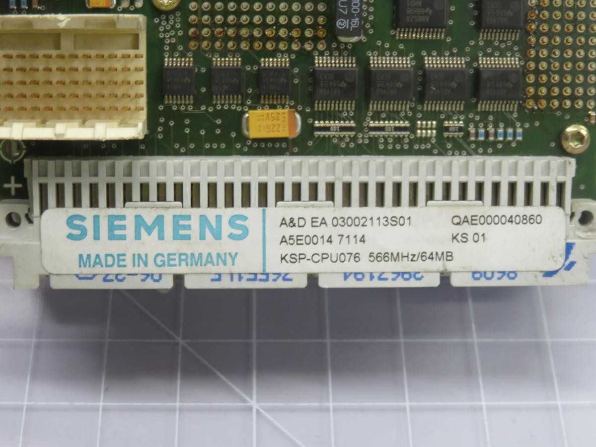 SIEMENS A5E00147114 KSP-CPU076 CIRCUIT BOARD T221855 - PCB CIRCUIT BOARDS