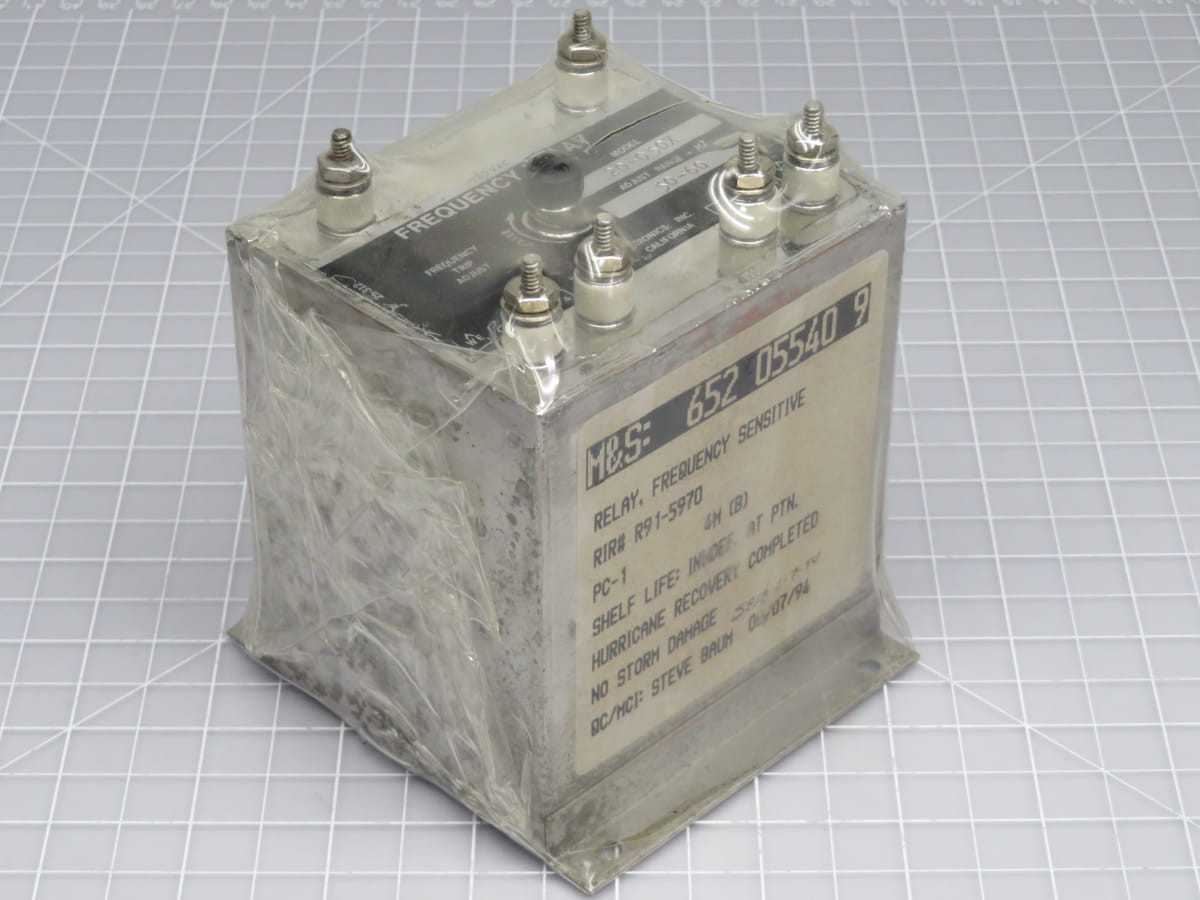WILMAR R91-5970 20-050X RELAY FREQUENCY SENSITIVE T197366 - ELECTRICAL RELAYS
