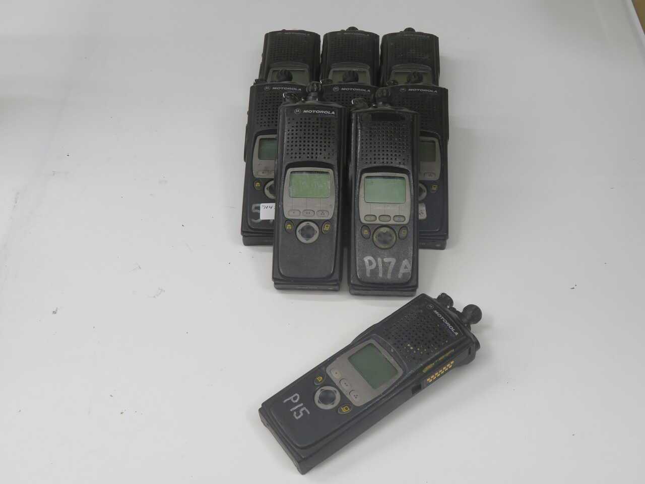 Lot Of 9 Motorola H18UCF9FW6AN Two-Way Radios T270740 - PORTABLE HEATER