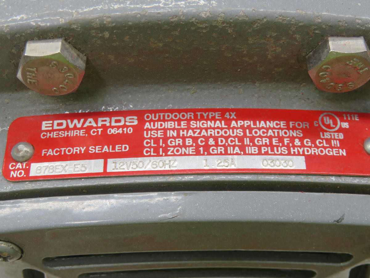 EDWARDS 878EX-E5 HIGH DECIBEL EXPLOSIONPROOF VIBRATING HORN T231684 - VIBRATING SEPARATOR