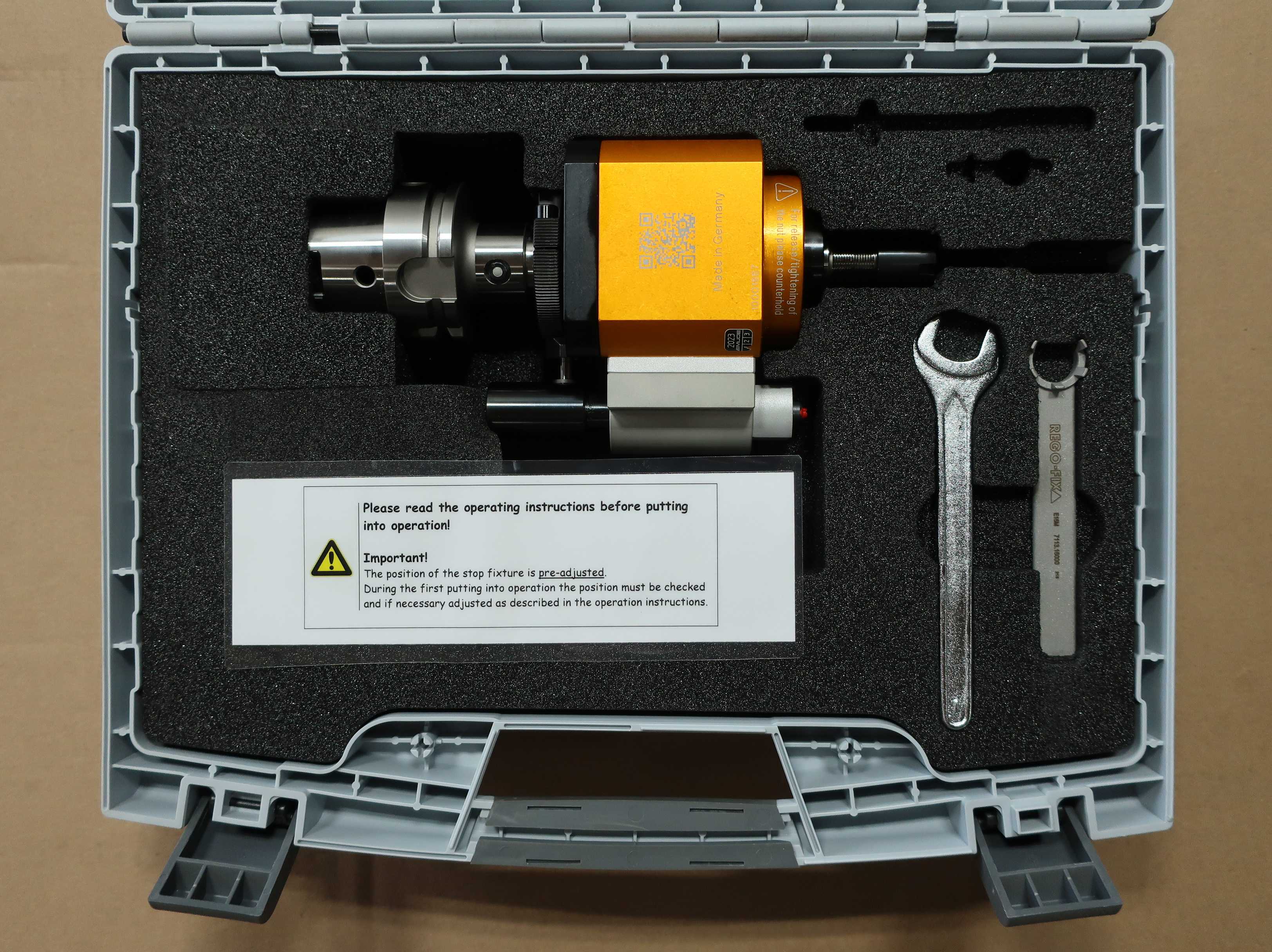 SKU 1011709 - LOT OF 3 EMUGE IKZ-F3741L01 HSK-A63 SPEEDSYNCHRO MODULAR TOOL HOLDER - TOOL STORAGE