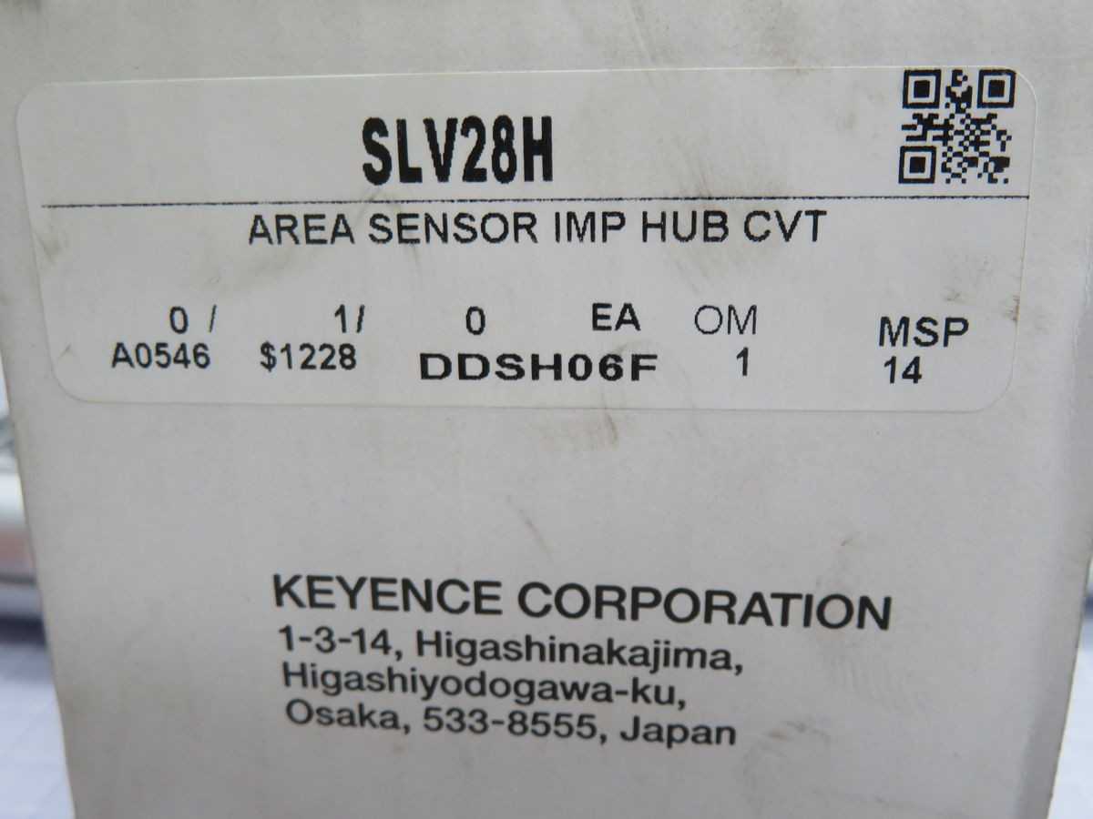KEYENCE SL-V28H-T SAFETY LIGHT CURTAIN TRANSMITTER T260043 - SENSORS