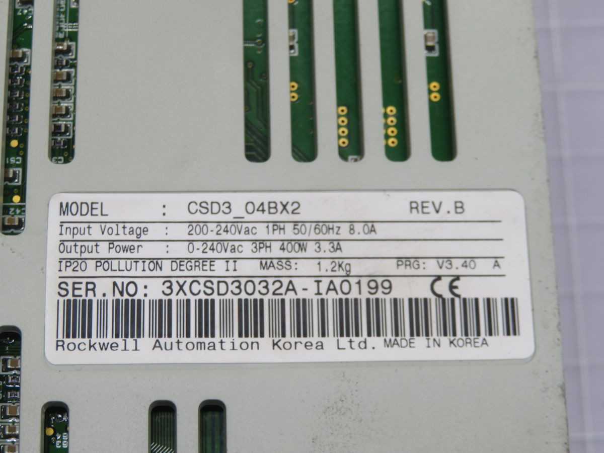 ROCKWELL CSD3_04BX2 SERVO DRIVE T253769 - SERVO DRIVES