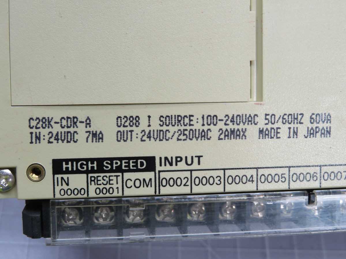 OMRON C28K-CDR-A PROGRAMMABLE LOGIC CONTROLLER T248681 - PLC MODULES
