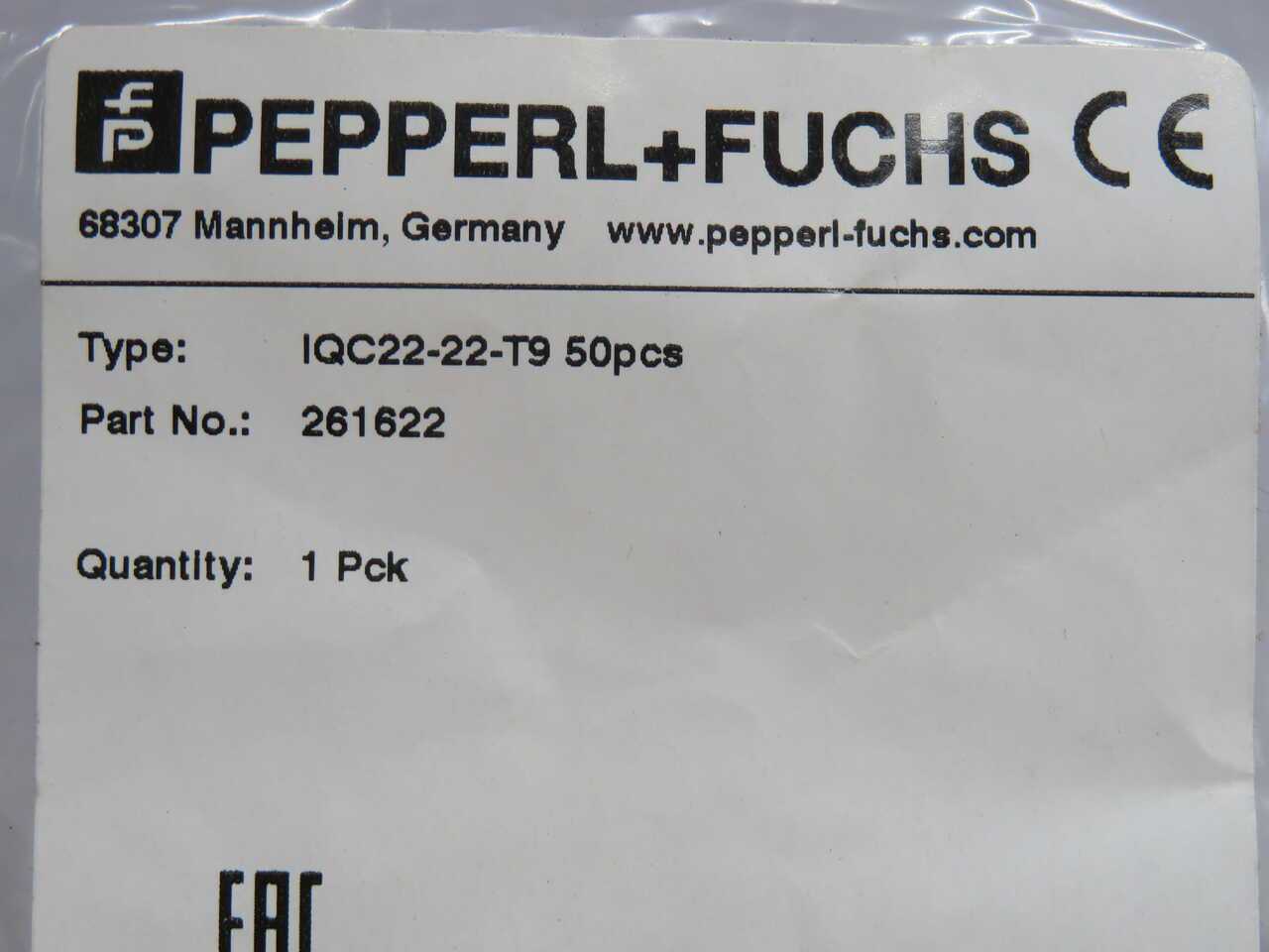 LOT OF 50 PEPPERL+FUCHS IQC22-22-T9 261622 RFID TRANSPONDERS T270322 - SENSORS