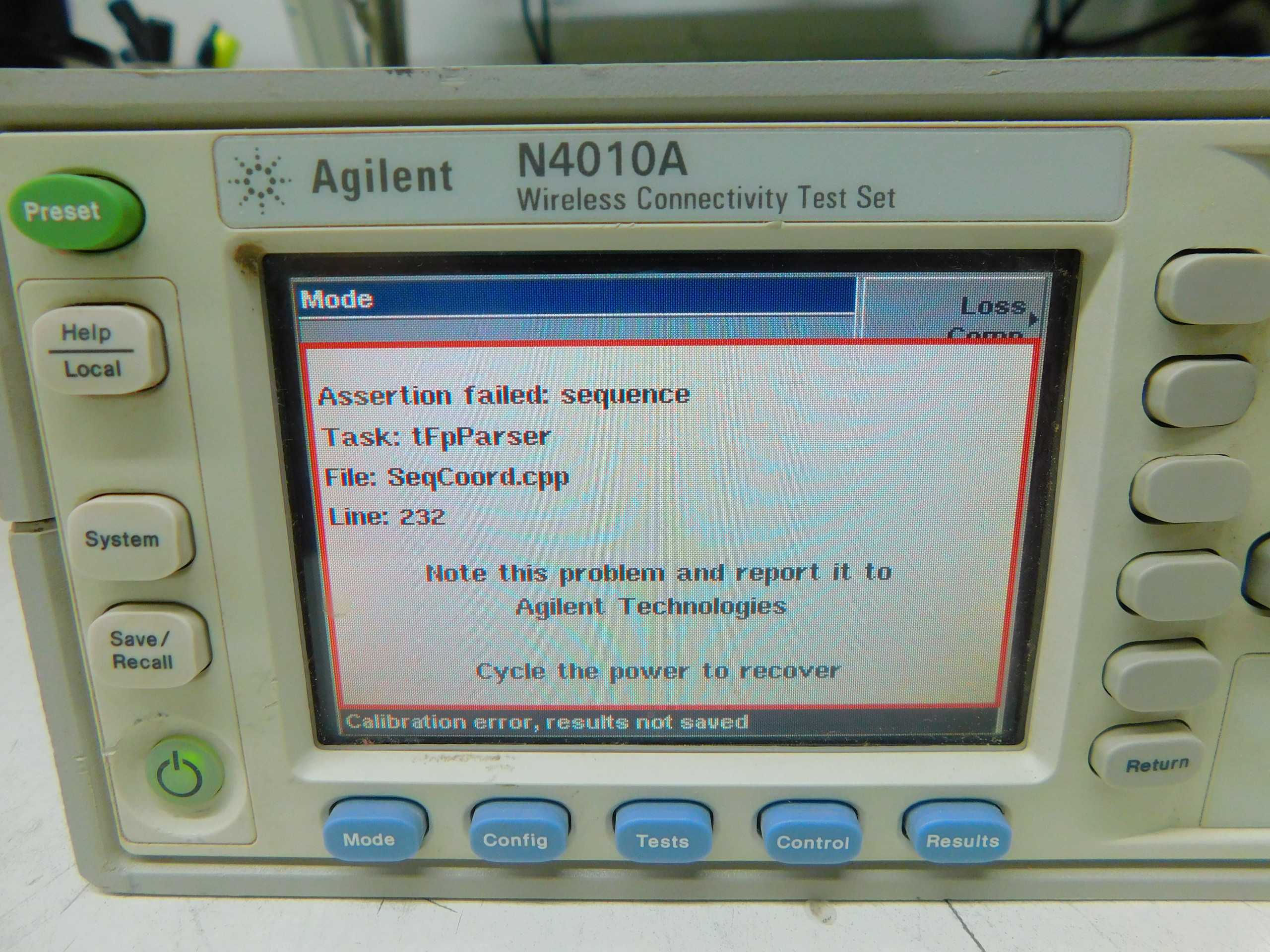 AGILENT N4010A WIRELESS CONNECTIVITY TEST SET, BLUETOOTH, WLAN TX,RX - ANALYZER