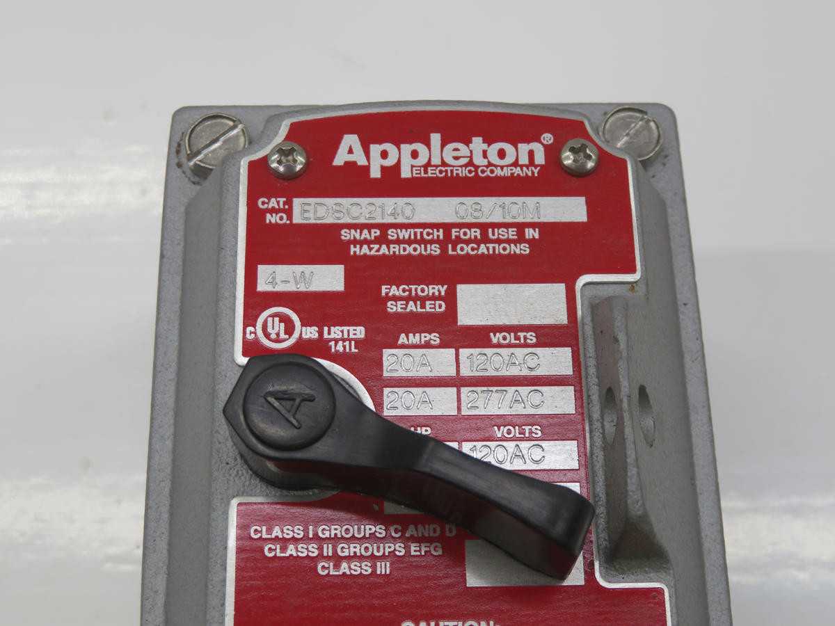 APPLETON EDSC2140 SNAP SWITCH T242510 - SWITCHES