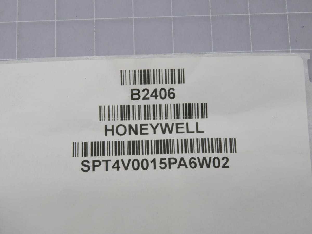 HONEYWELL SPT4V0015PA6W02 PRESSURE-JZ STAINLESS T224065 - SENSORS
