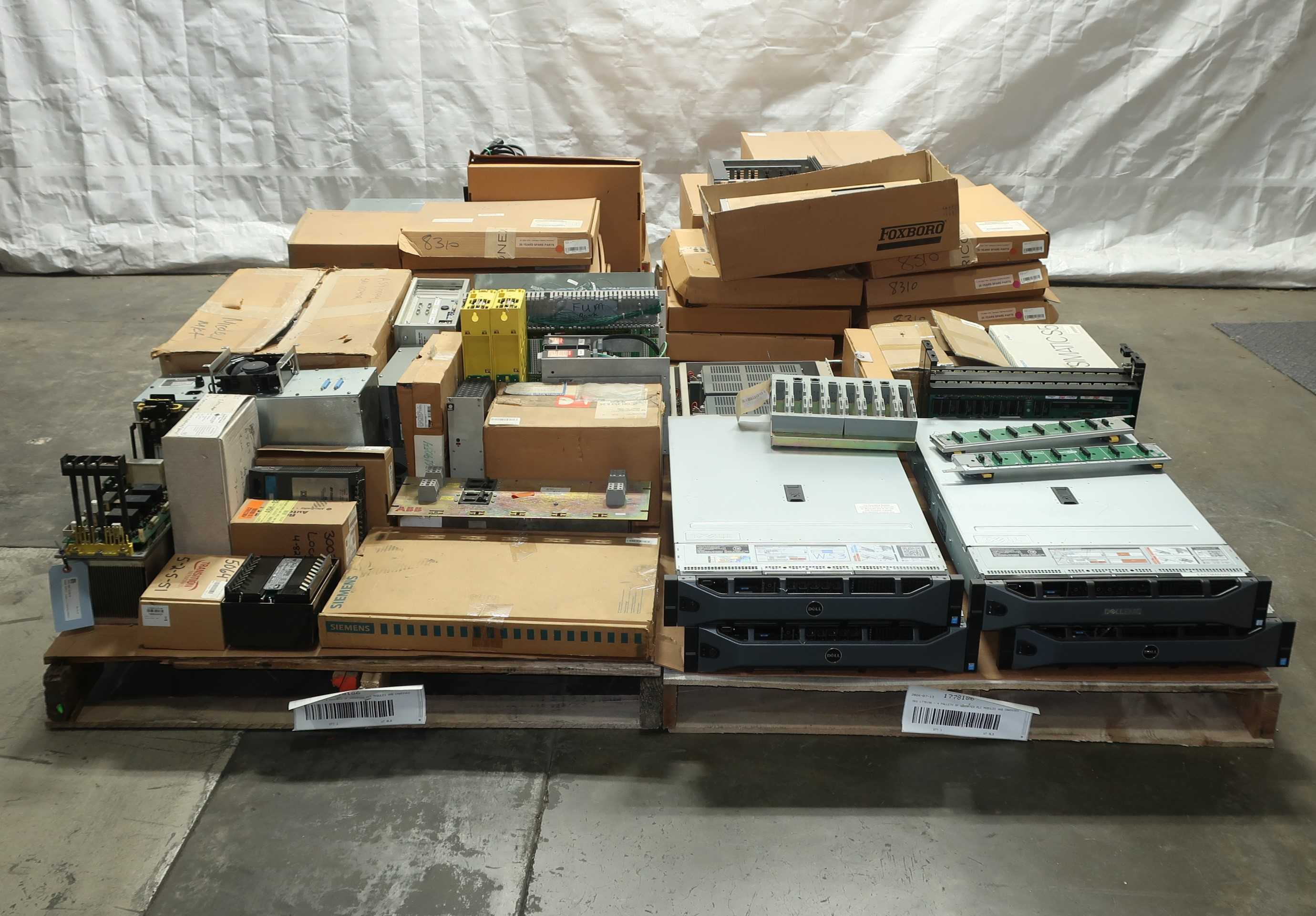 SKU 1778186 - 4 PALLETS OF ASSORTED PLC MODULES AND CHASSIS - AUTOMATION & CONTROLS