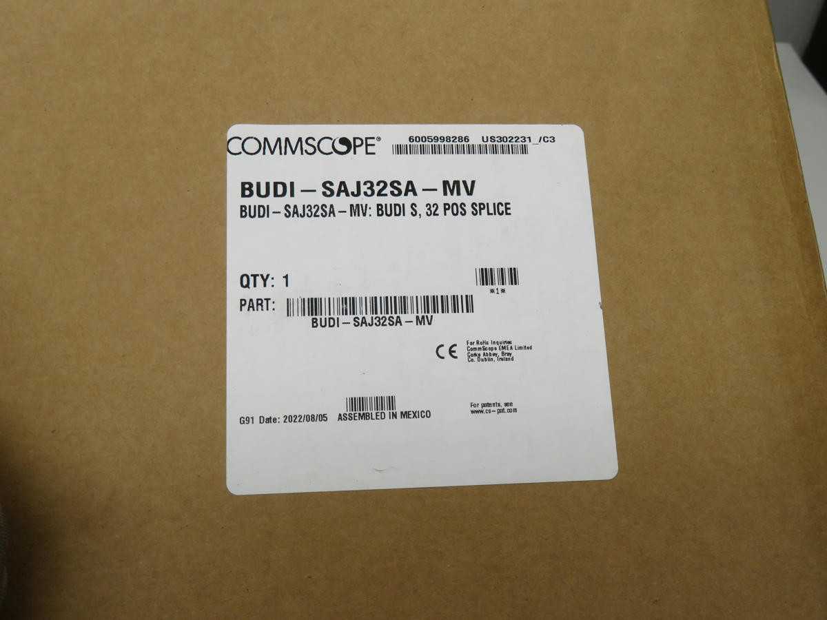 COMMSCOPE BUDI-SAJ32SA - MV FIBER OPTIC WALL MOUNT ENCLOSURE T230469 - FIBER OPTIC CABLE