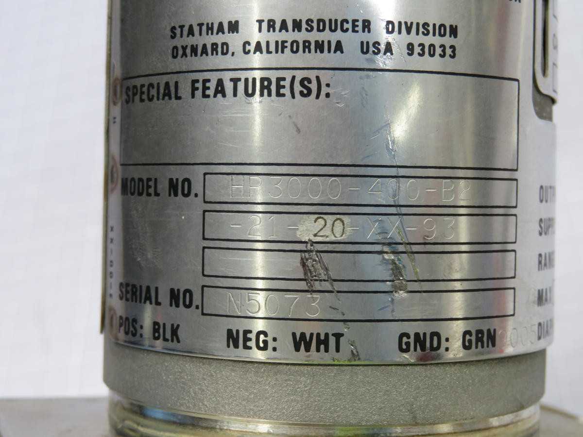 STATHAM HR3000-400-82 507 PRESSURE TRANSMITTER T213945 - PRESSURE TRANSMITTER