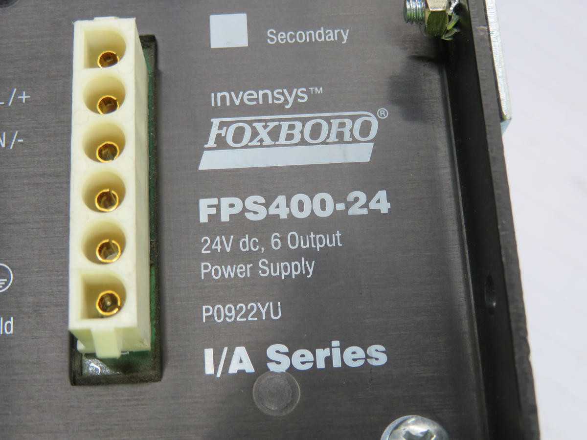 FOXBORO FPS400-24 I/A SERIES POWER SUPPLY T212073 - POWER SUPPLIES