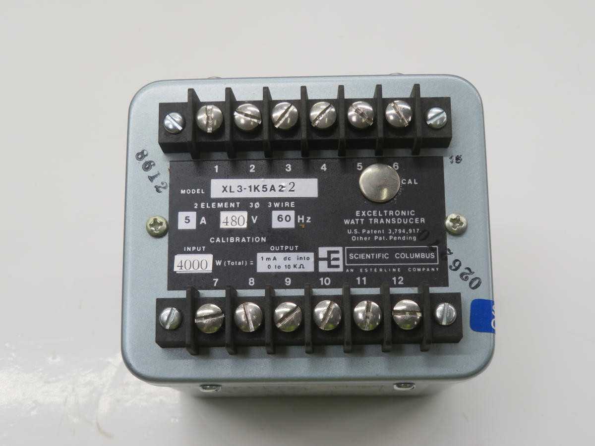 SCIENTIFIC COLUMBUS XL3-1K5A2-2 WATT TRANSDUCER T241822 - SENSORS