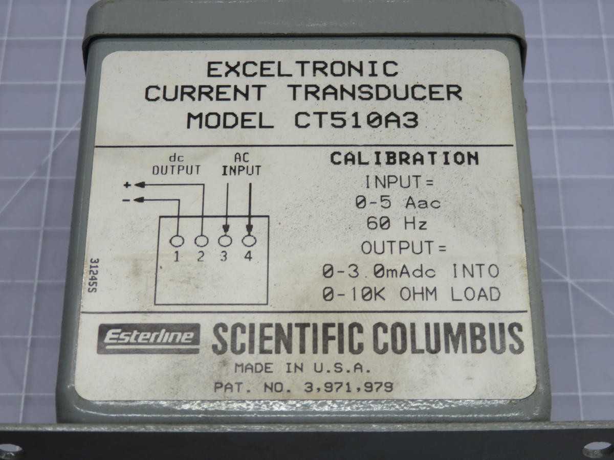 AMETEK CT510A3 RMS CURRENT TRANSDUCER T238759 - TEMPERATURE TRANSDUCER