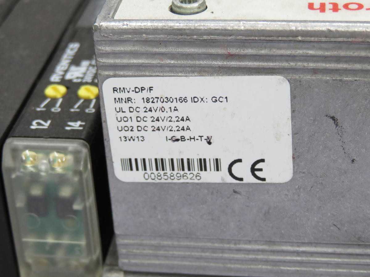 REXROTH 1827030166 RMV-DP/F PROFIBUS DP DECENTRALIZED MODULE T211186 - PLC MODULES