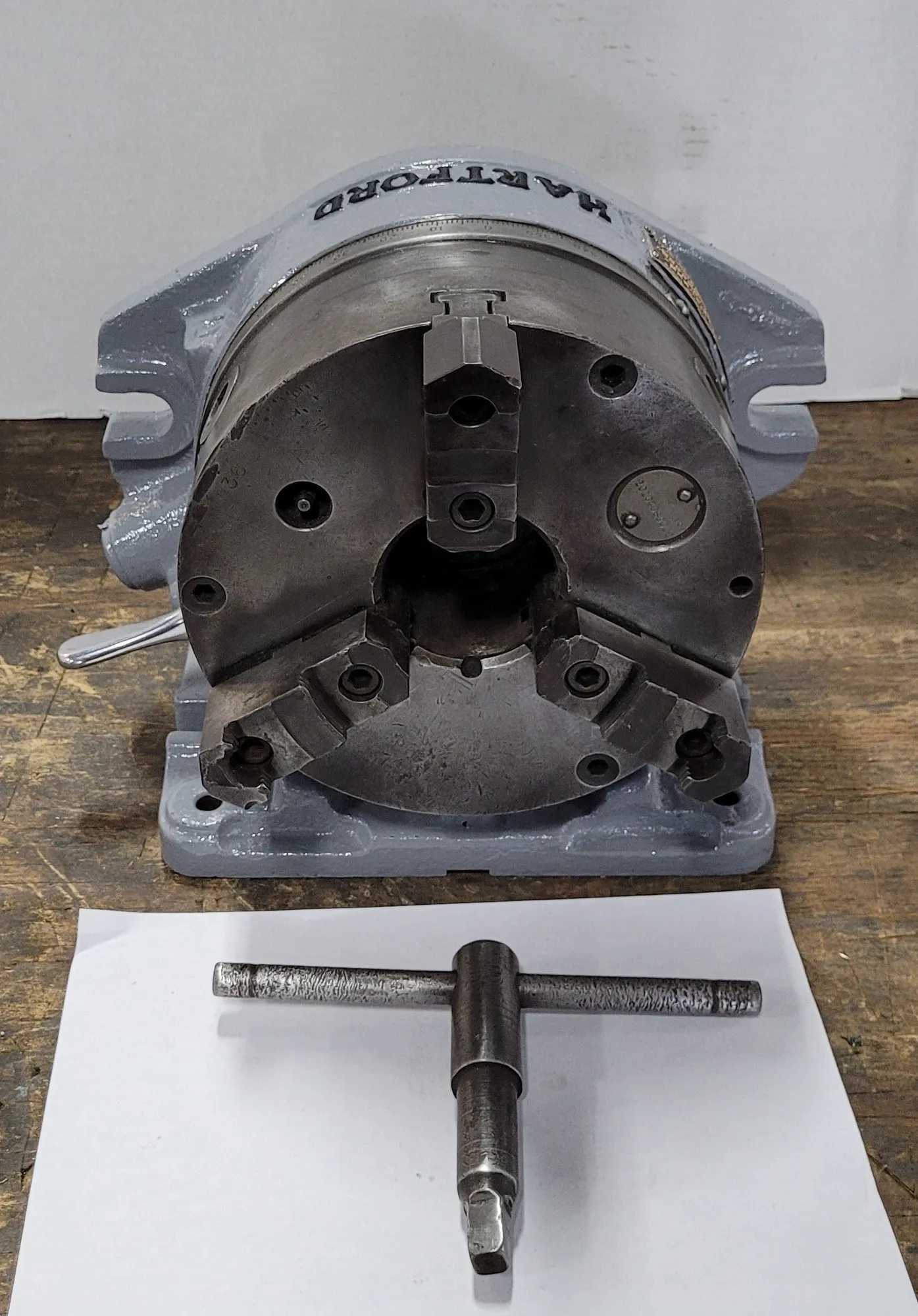 Hartford Super Spacer W/ Cushman 8" Chuck, 3-Jaw, 2-1/2" Thru Hole - MACHINING ACCESSORIES & TOOLING