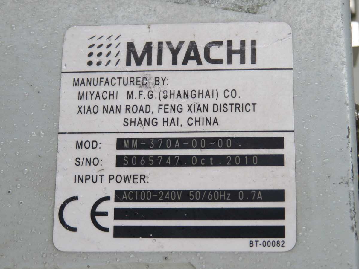 MIYACHI MM-370A-00-00 WELD CHECKER MONITOR T257647 - WELDING EQUIPMENT