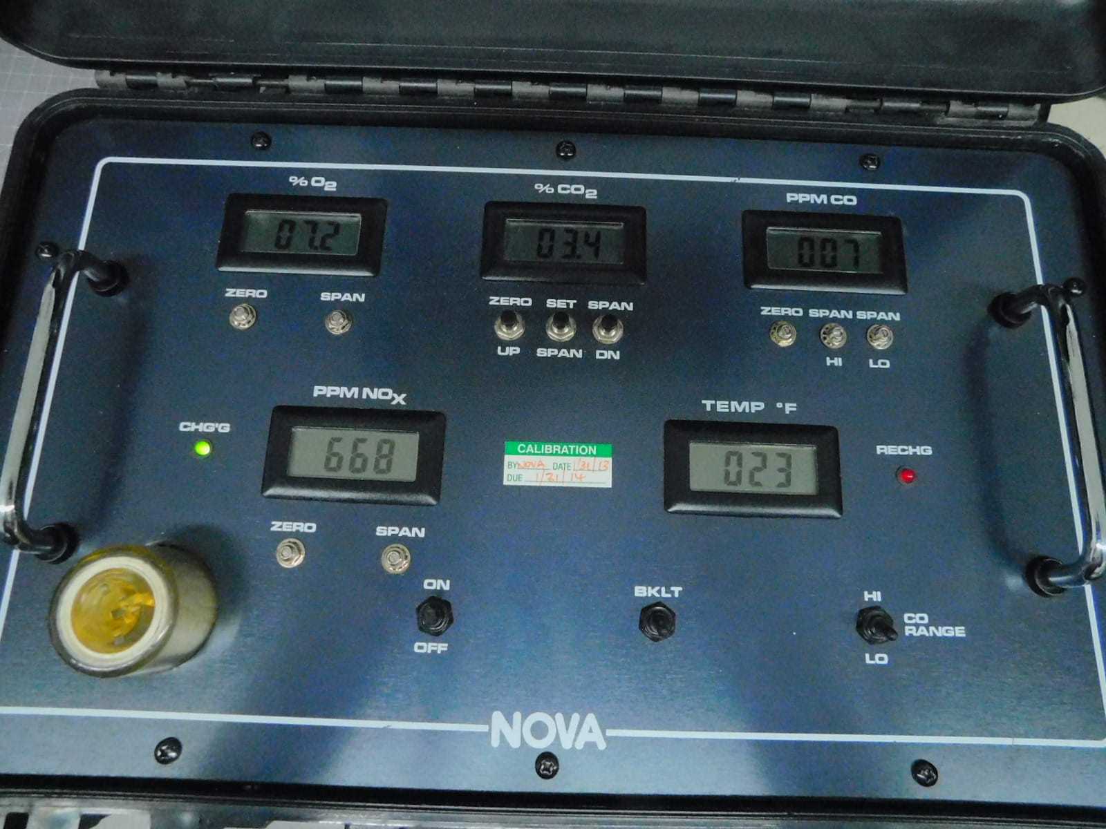 NOVA 376TK PORTABLE FLUE GAS ANALYZER M7679 - GAS ANALYZER