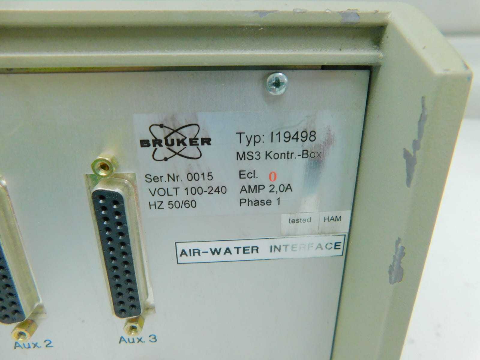BRUKER I19498 CONTROL UNIT MODULE, XYZ MOTION CONTROL, 120/240 VAC, 1 PHASE - OPERATOR CONTROLS