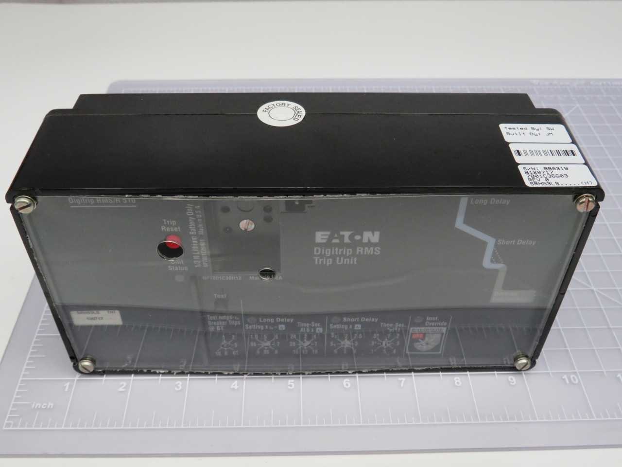 Eaton SRH53LS DigitTrip RMS/R510 600 Amp Rating Plug T167968 - CIRCUIT BREAKERS