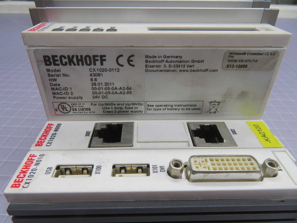 BECKHOFF CX1020-0112 BASIC CPU MODULE T253873 - INDUSTRIAL PARTS