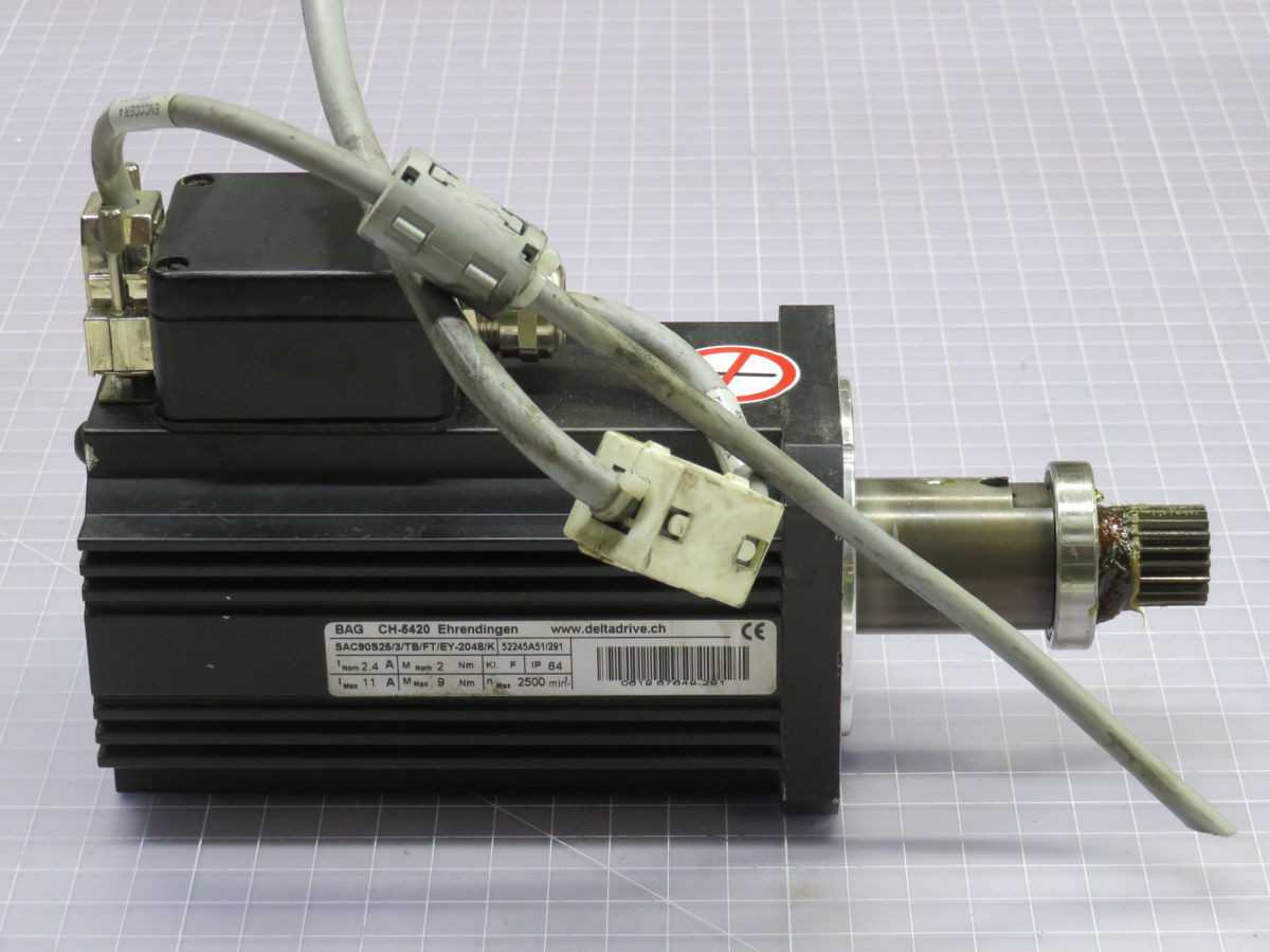 Delta Drive SAC90S25/3/TB/FT/EY-2048/K Servo Motor T255308 - SERVO