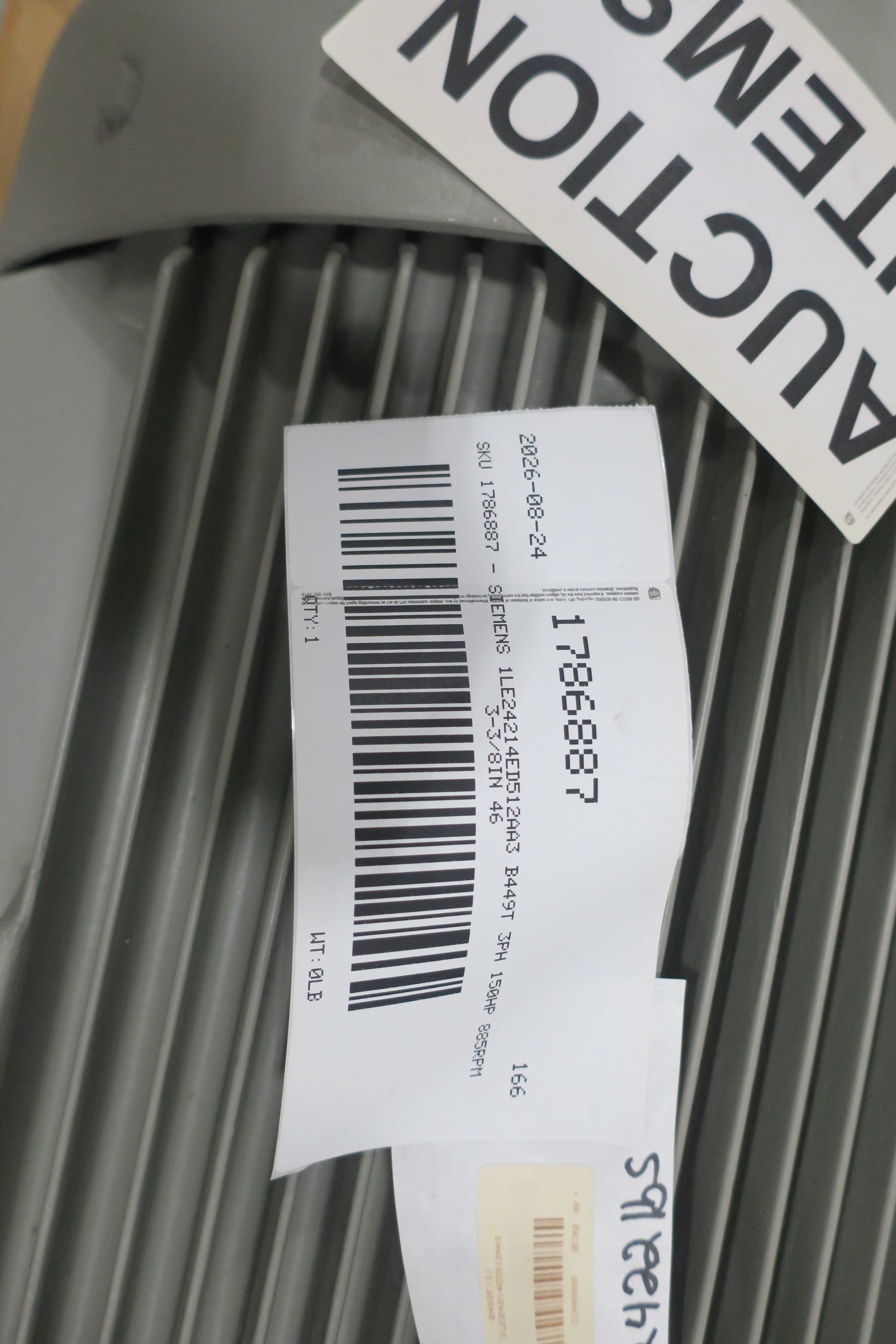 SKU 1786887 - SIEMENS 1LE24214ED512AA3 B449T 3PH 150HP 885RPM 3-3/8IN 460V-AC AC MOTOR - AC MOTOR
