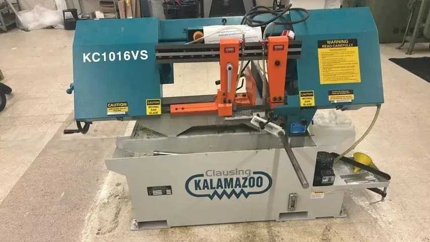 Clausing Kalamazoo KC1016VS Saw - 2 HP, 480V, Automatic Feed, 10" Capacity - HORIZONTAL BAND SAWS