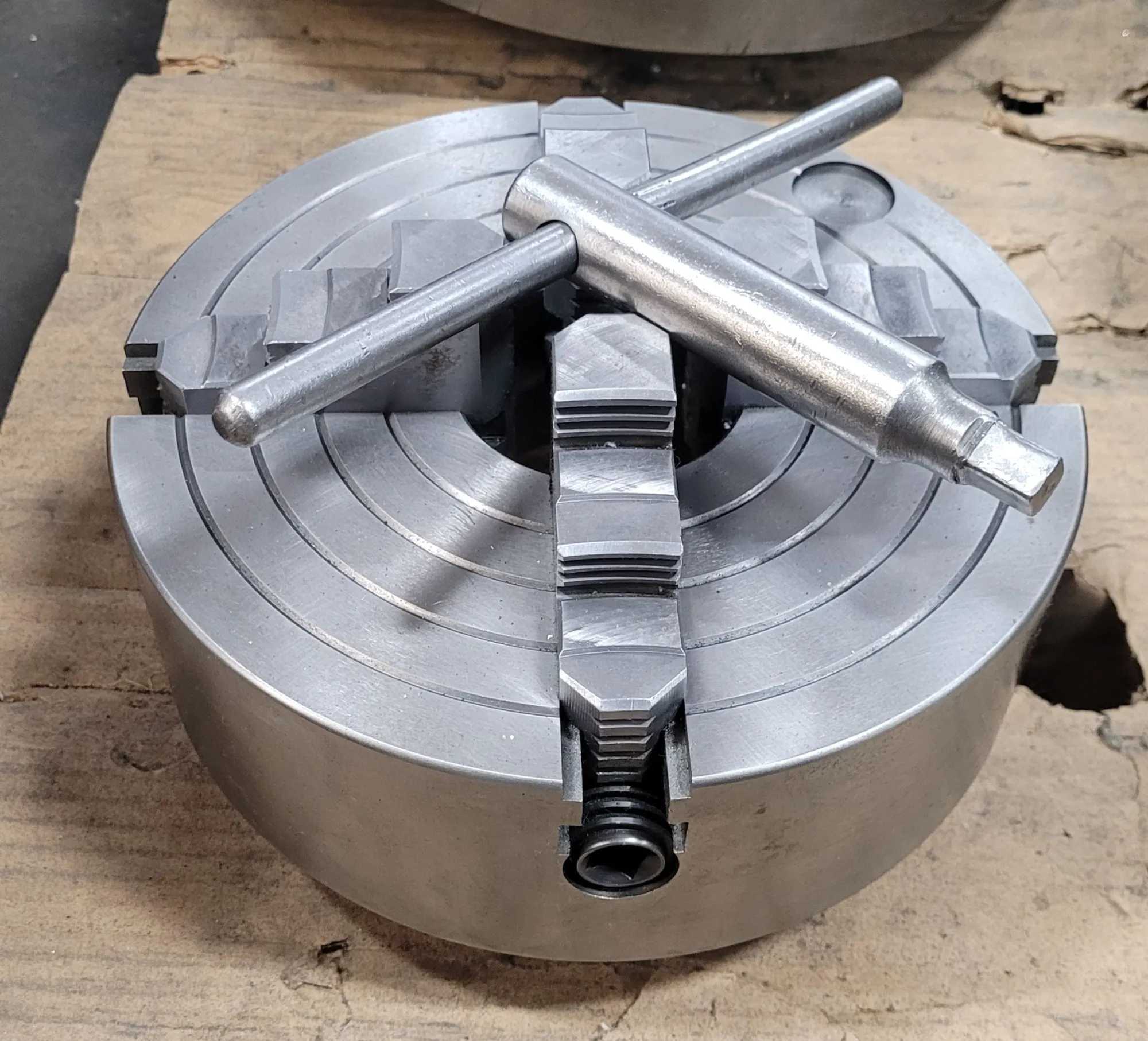 10” Bison 4 Jaw Chuck D1-6 With Chuck Key - MACHINING ACCESSORIES & TOOLING