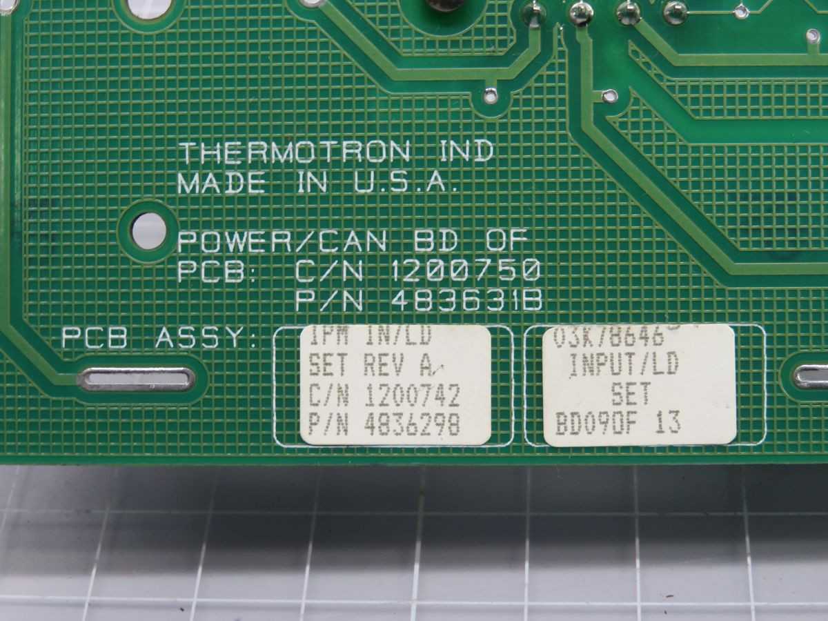 THERMOTRON 483631B PCB ASSEMBLY T256668 - PCB CIRCUIT BOARDS