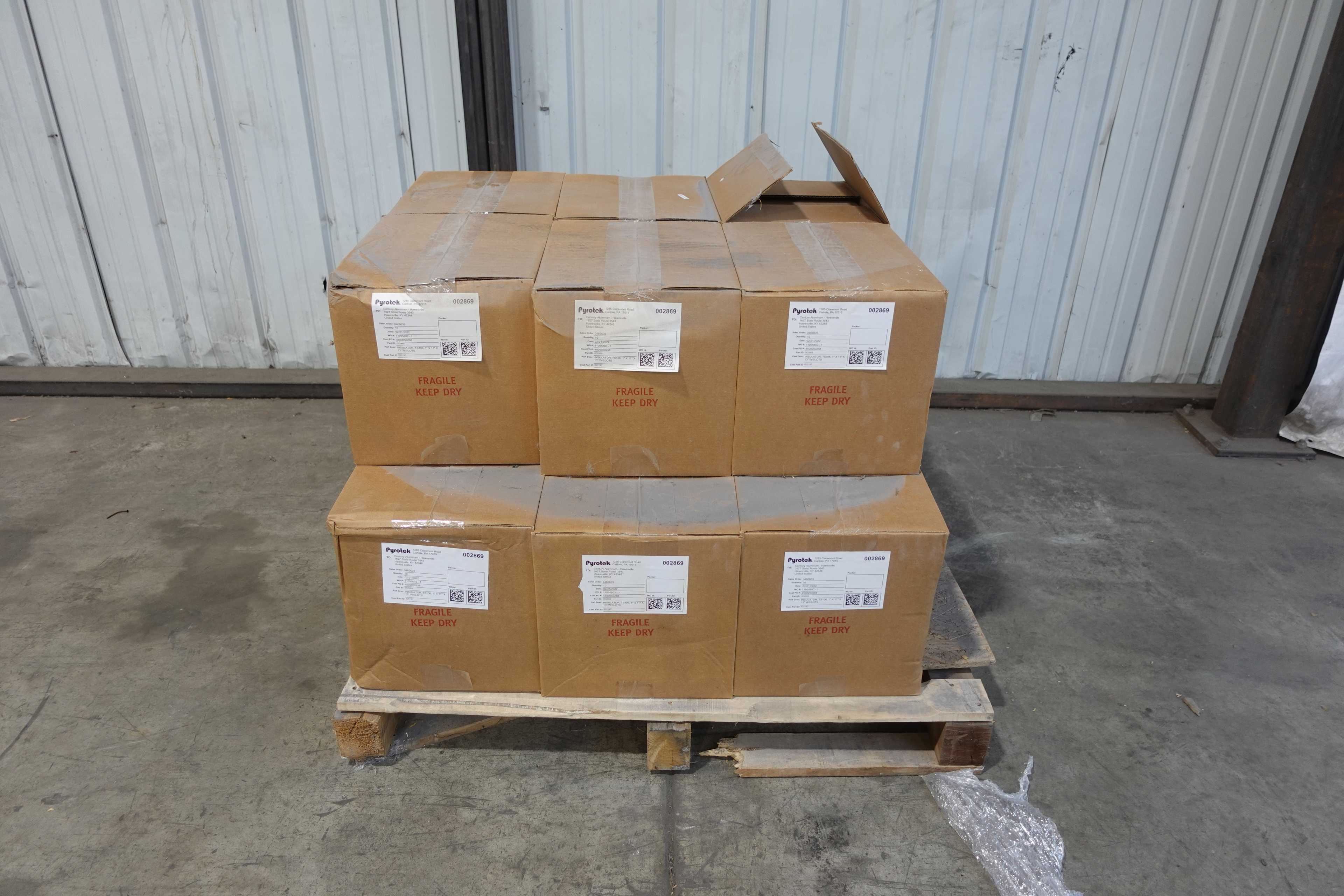 SKU1776112 - PALLET OF PYROTEK TS106 INSULATORS - TEMPERATURE CONTROL COMPONENTS