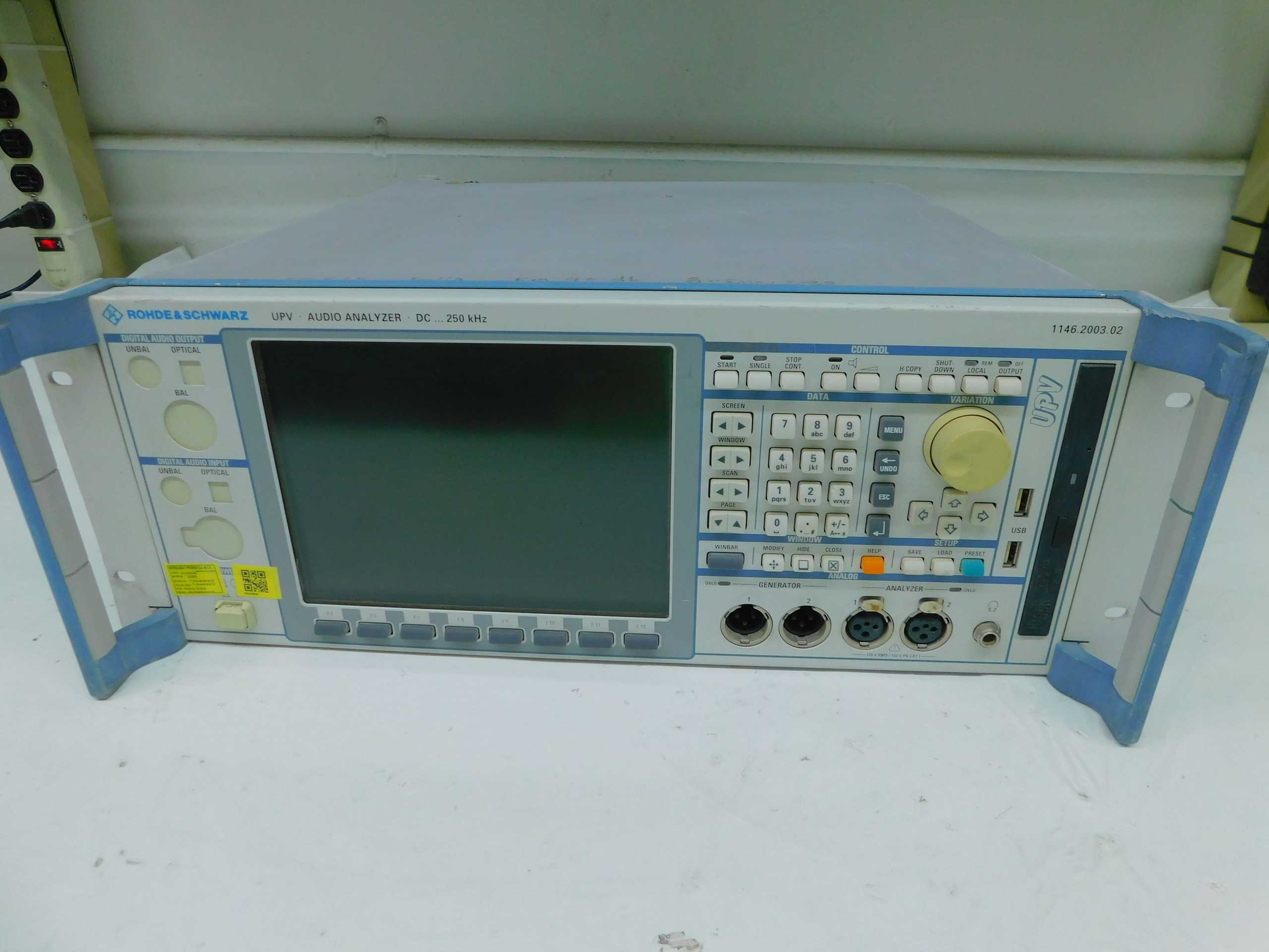 Rohde & Schwarz UPV Audio Analyzer DC 250 kHz, Options K4, B1, B3, U2 - ANALYZER
