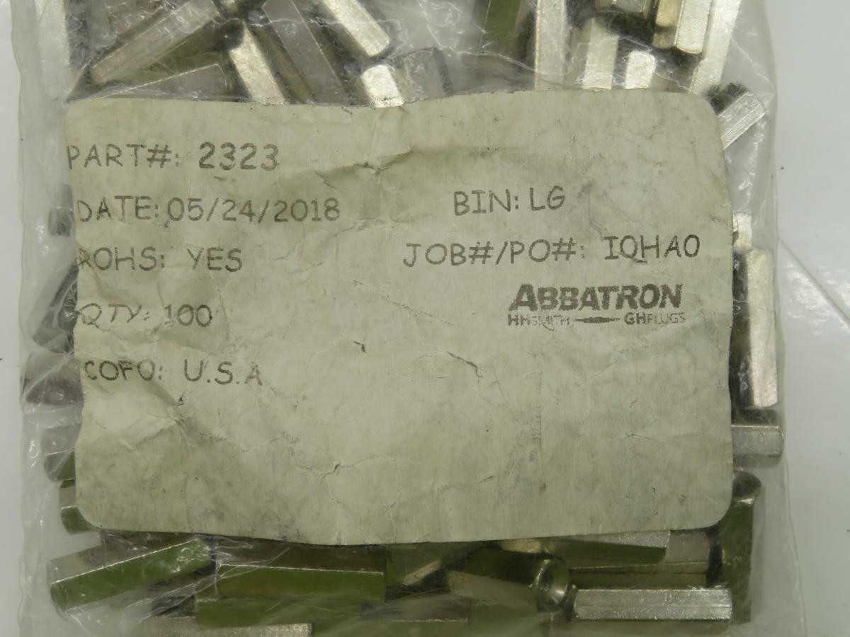 LOT OF 900 ABBATRON 2323 PLUG/RECEPTACLE T229428 - PLUGS & RECEPTACLES