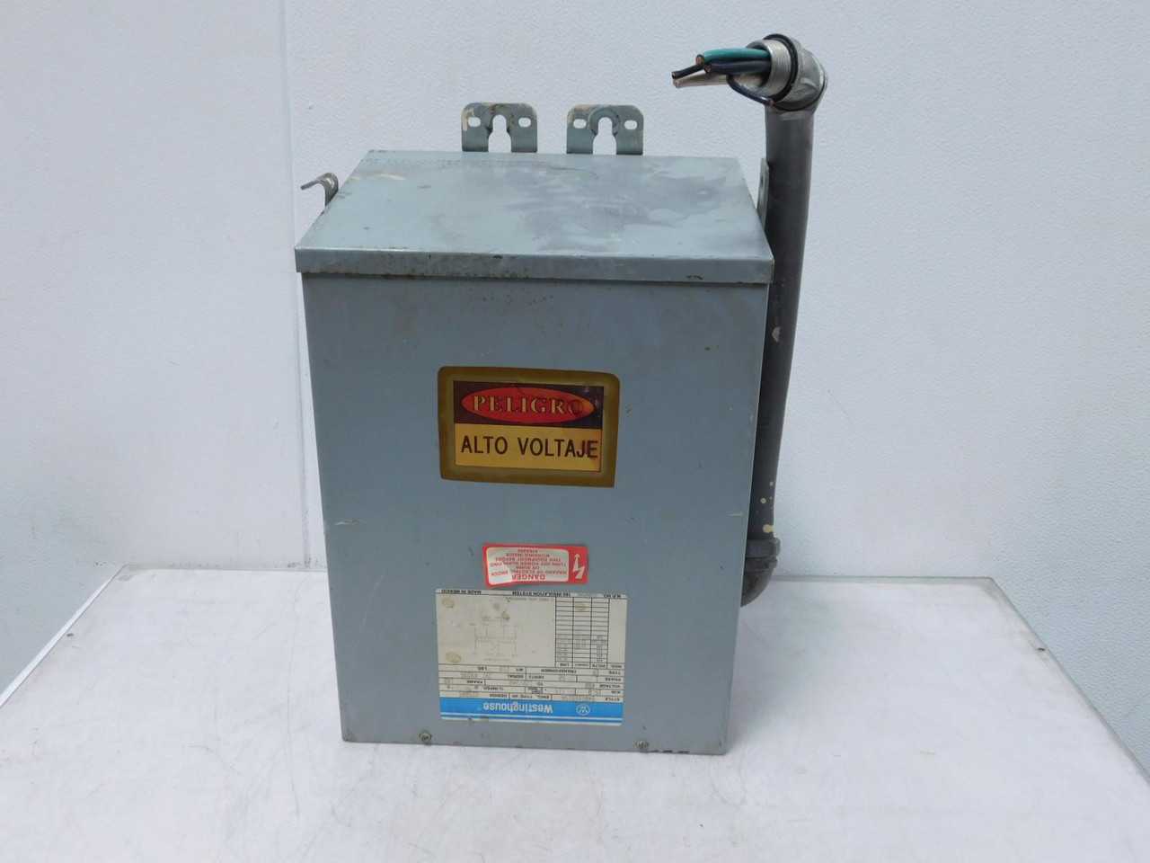 WESTINGHOUSE S48G11S15N GENERAL-PURPOSE; 60HZ; ALUMINUM WINDING; 15 KVA T140986 - POWER TRANSFORMERS