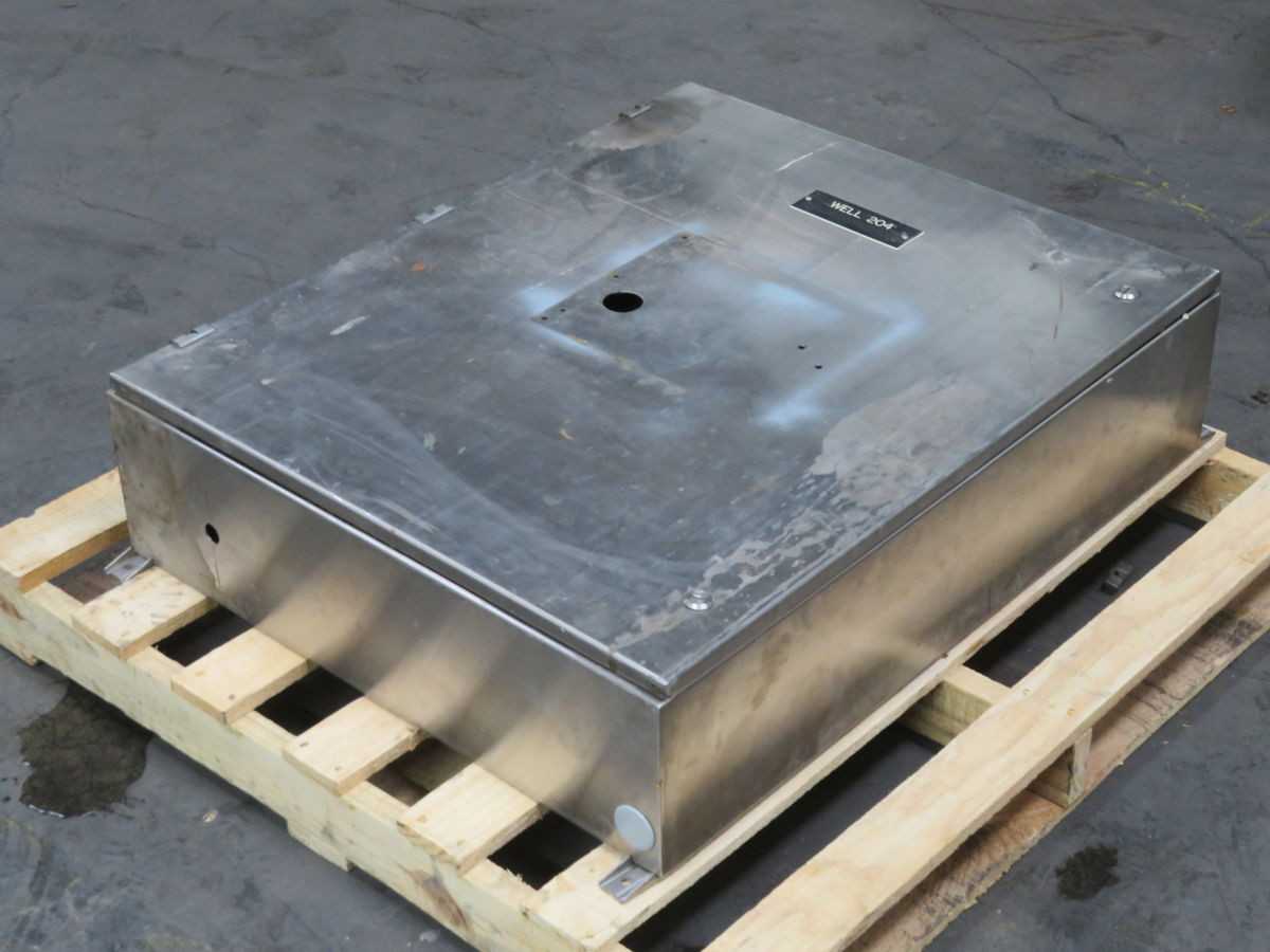 Hoffman A-160 Stainless Steel Industrial Control Panel Enclosure T254015 - ELECTRICAL ENCLOSURES