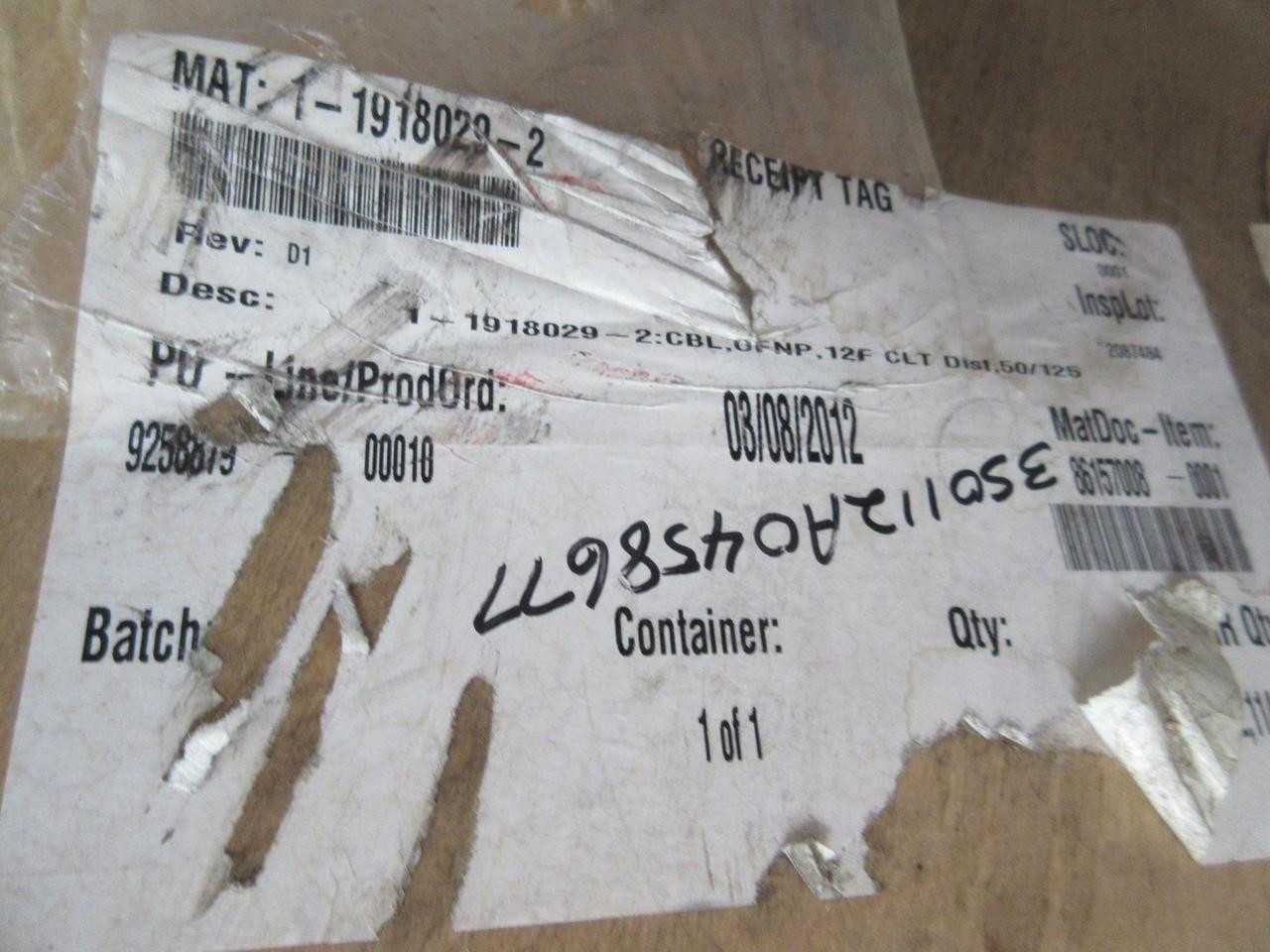 Roll Of Fiber Optic Cable 12 Fiber 50/125 1668 Ft. T91164 - FIBER OPTIC CABLE