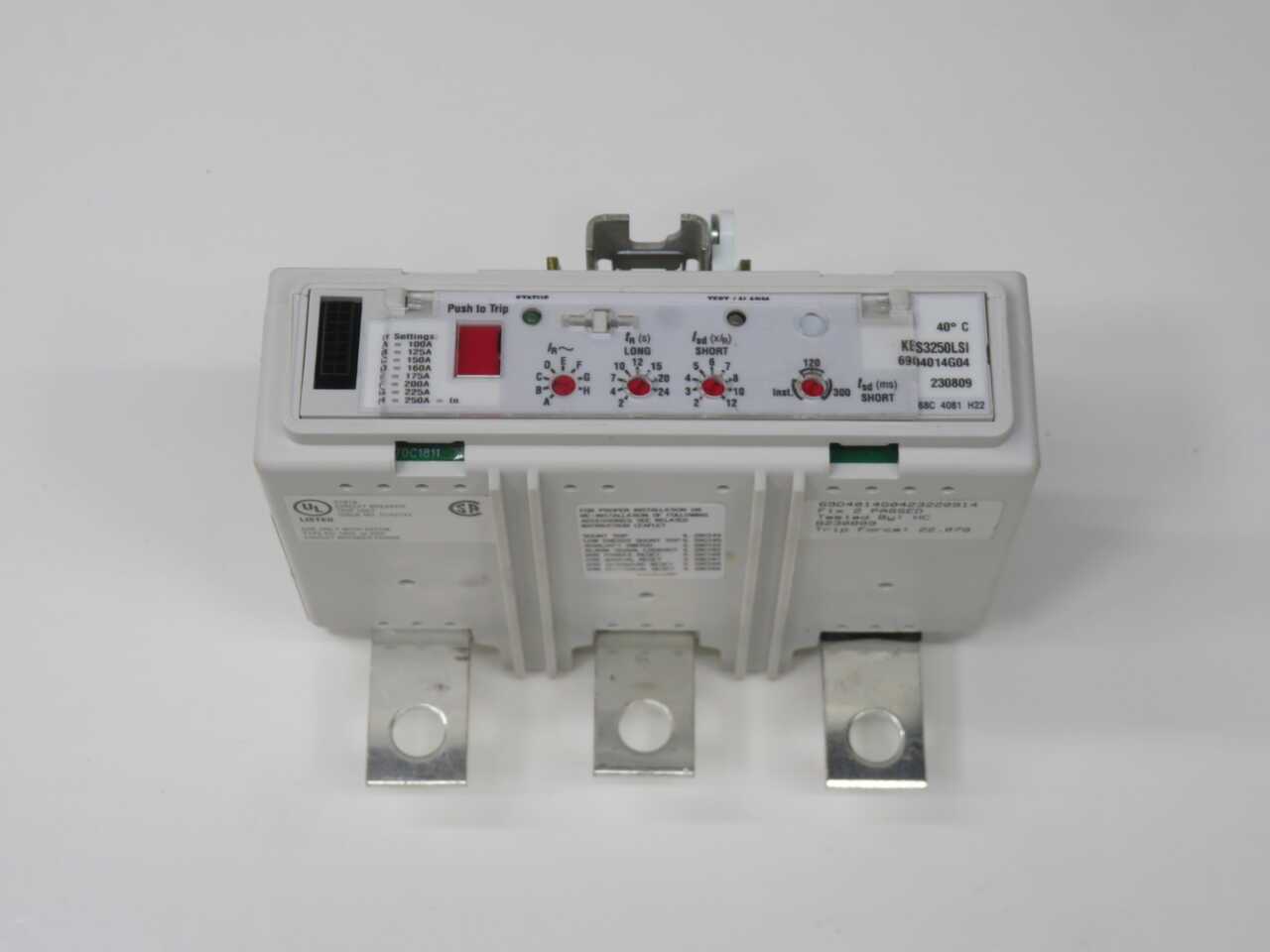 EATON KES3250LSI MOLDED CASE CIRCUIT BREAKER ACCESSORY TRIP UNIT - CIRCUIT BREAKERS