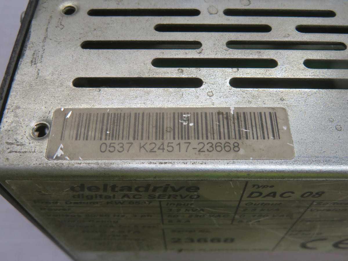 DELTA DRIVE DAC08 DIGIITAL AC SERVO DRIVE T245008 - AC VFD DRIVES