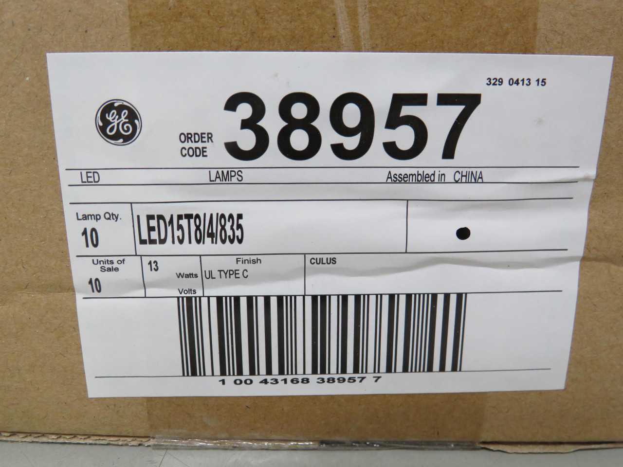 900 GE 38957 4Ft LED T8 Tube Light Bulbs 13W Energy Efficient - LIGHTING