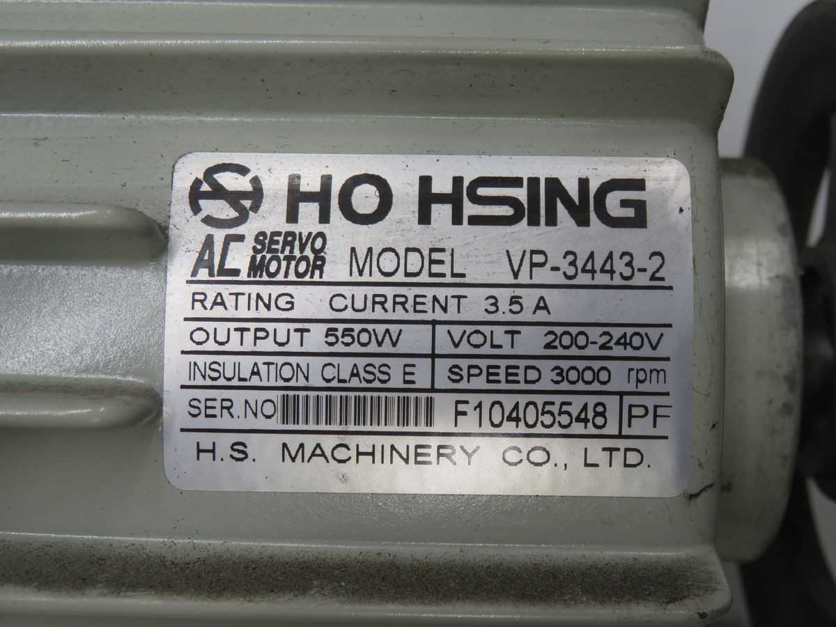 HO HSING VP-3443-2 AC SERVO MOTOR T248433 - SERVO