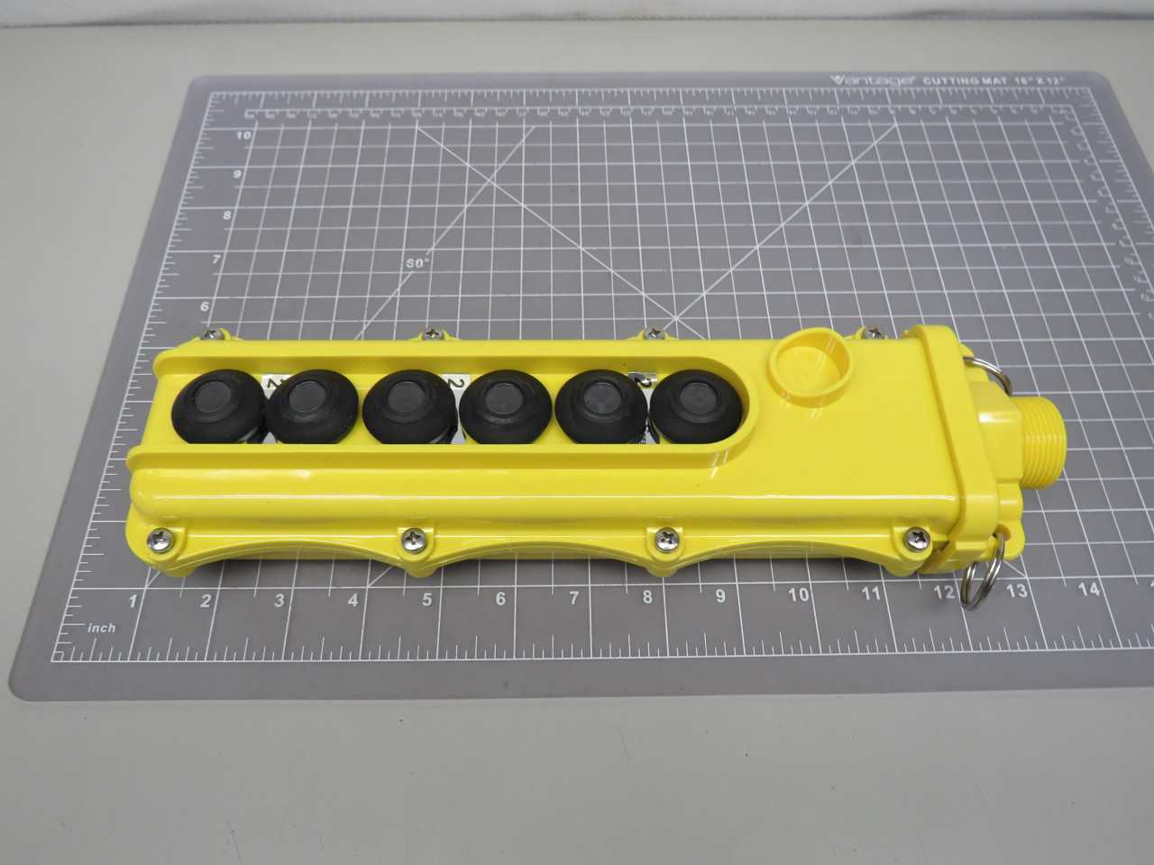 WOODHEAD 130126-0259 5056-2 WATERTITE PLASTIC PENDANT STATION 6 POSITION T165659 - SWITCHES