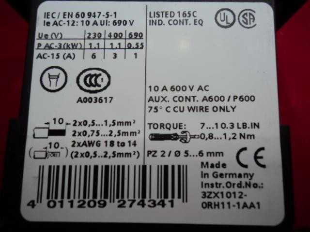 LOT OF 18 SIEMENS 3ZX1012-0RH11-1AA1 RELAYS 4POLE 120VAC 2NO/2NC T20773 - ELECTRICAL RELAYS