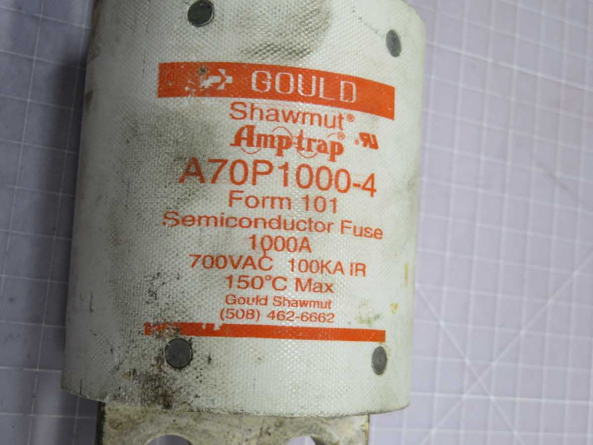 GOULD SHAWMUT A70P1000-4 FUSE T251289 - FUSES