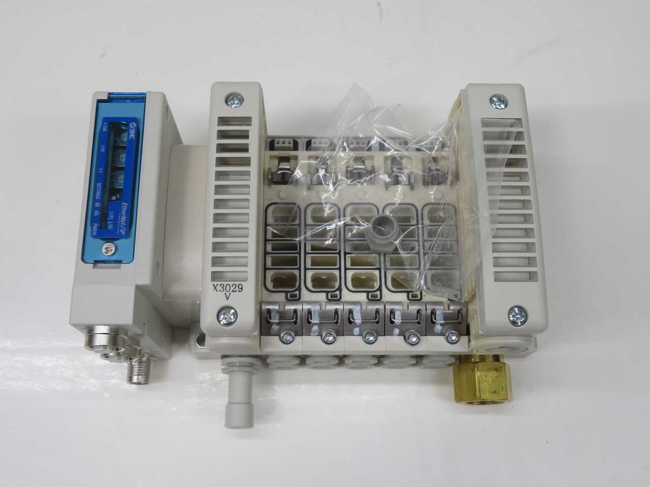 SMC VV5QC21-05C8SEAN0-S-X3029V PNEUMATIC MANIFOLD VALVE T272348 - SOLENOID VALVE