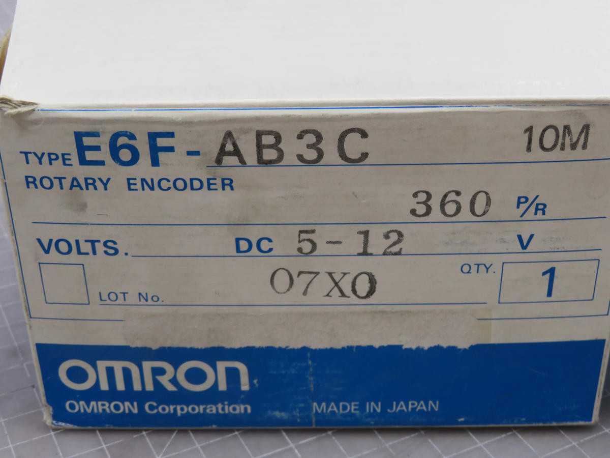 OMRON E6F-AB3C CONTROLLER T238357 - AUTOMATION & CONTROLS