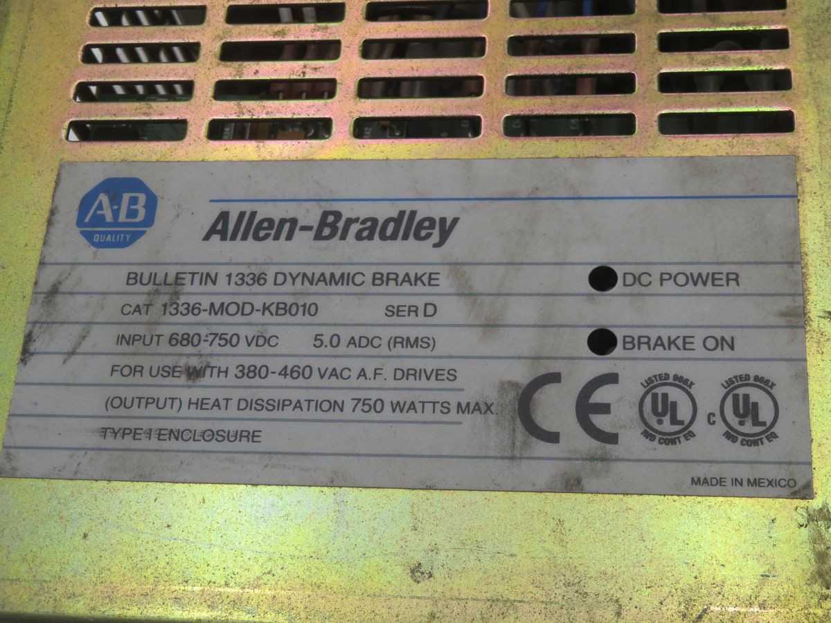 ALLEN BRADLEY 1336-MOD-KB010 DYNAMIC BRAKE T258723 - AC VFD DRIVES