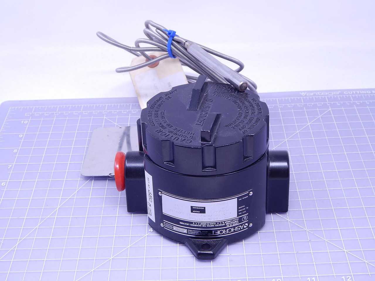 ASHCROFT T724T10030 XBXFSNH 390C134-22 TEMPERATURE SWITCH T139720 - SWITCHES