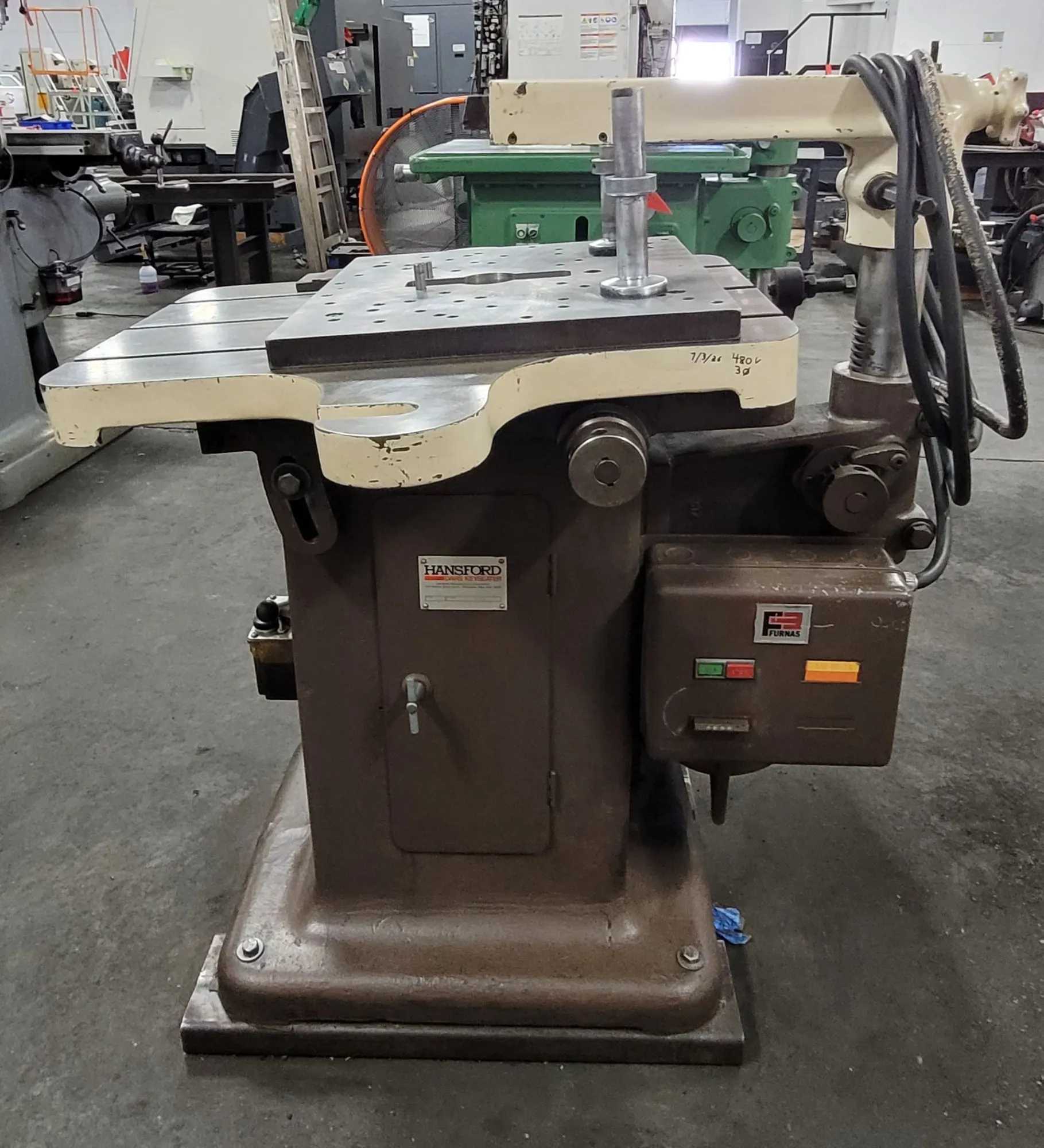 HANSFORD DAVIS MODEL 5 KEYSEATER - 2 HP, 480V, 4.5" STROKE LENGTH, 18.75" THROAT - KEYSEATING MACHINES